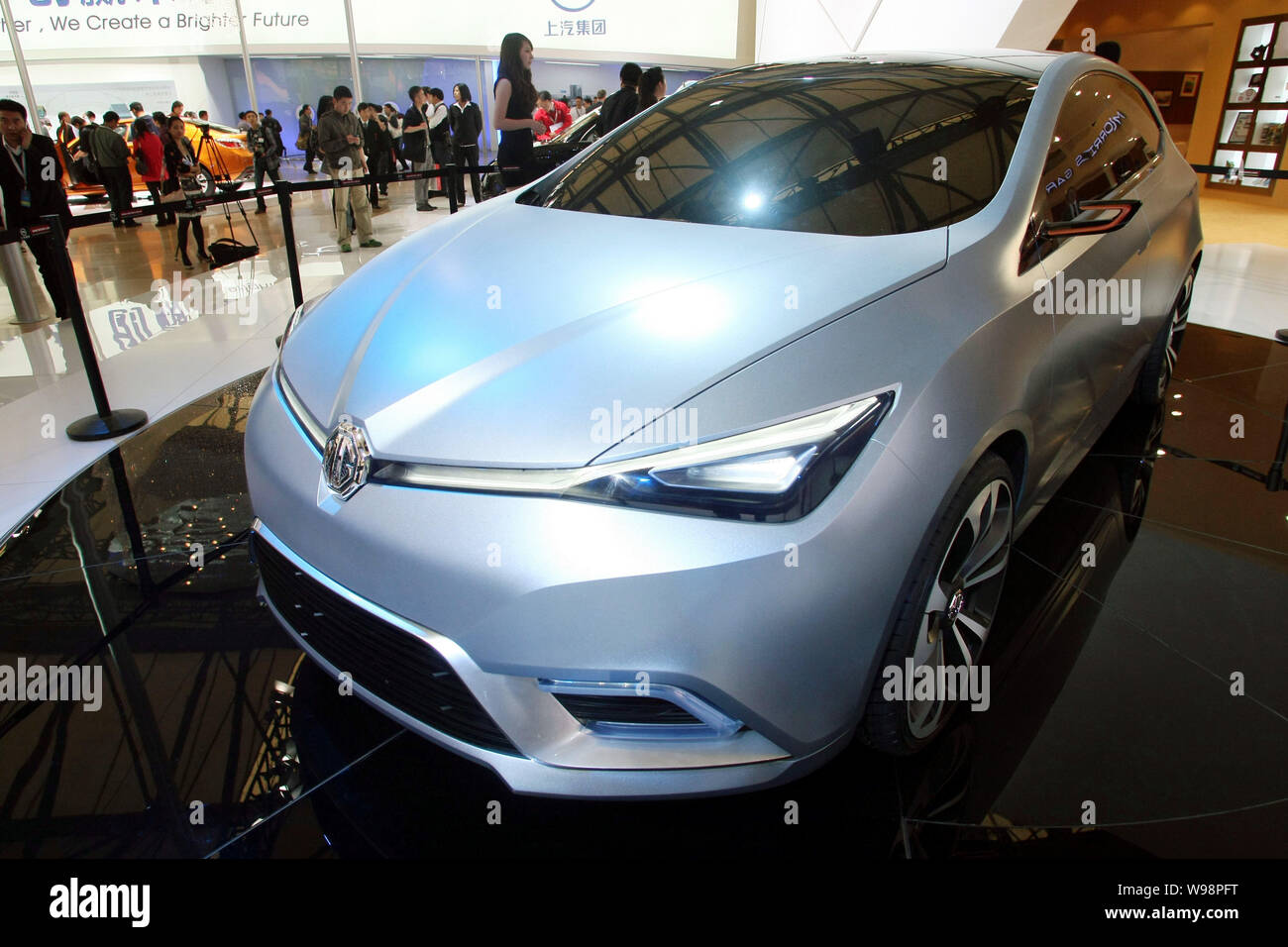The SAIC Motor MG5 Concept is seen on display at the 14th Shanghai ...