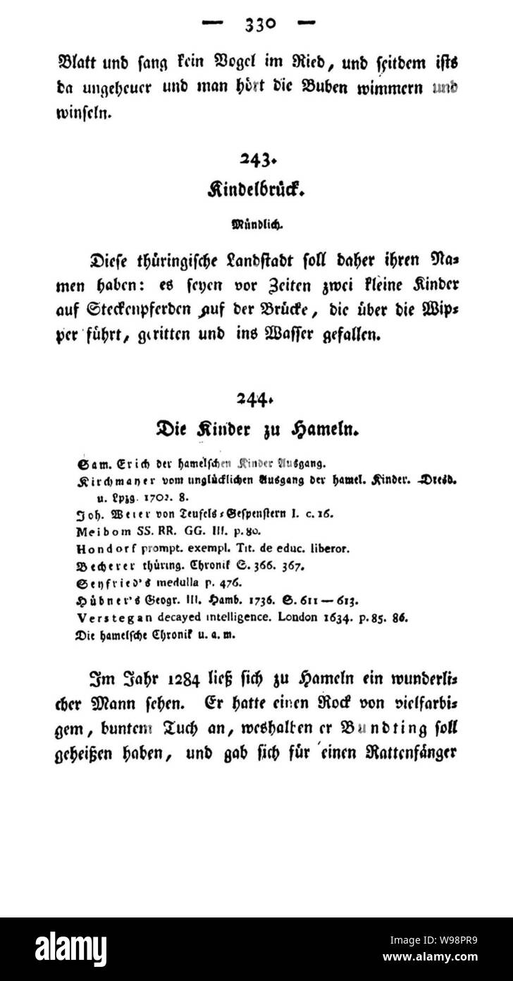 Deutsche Sagen (Grimm) V1 366 Stock Photo - Alamy