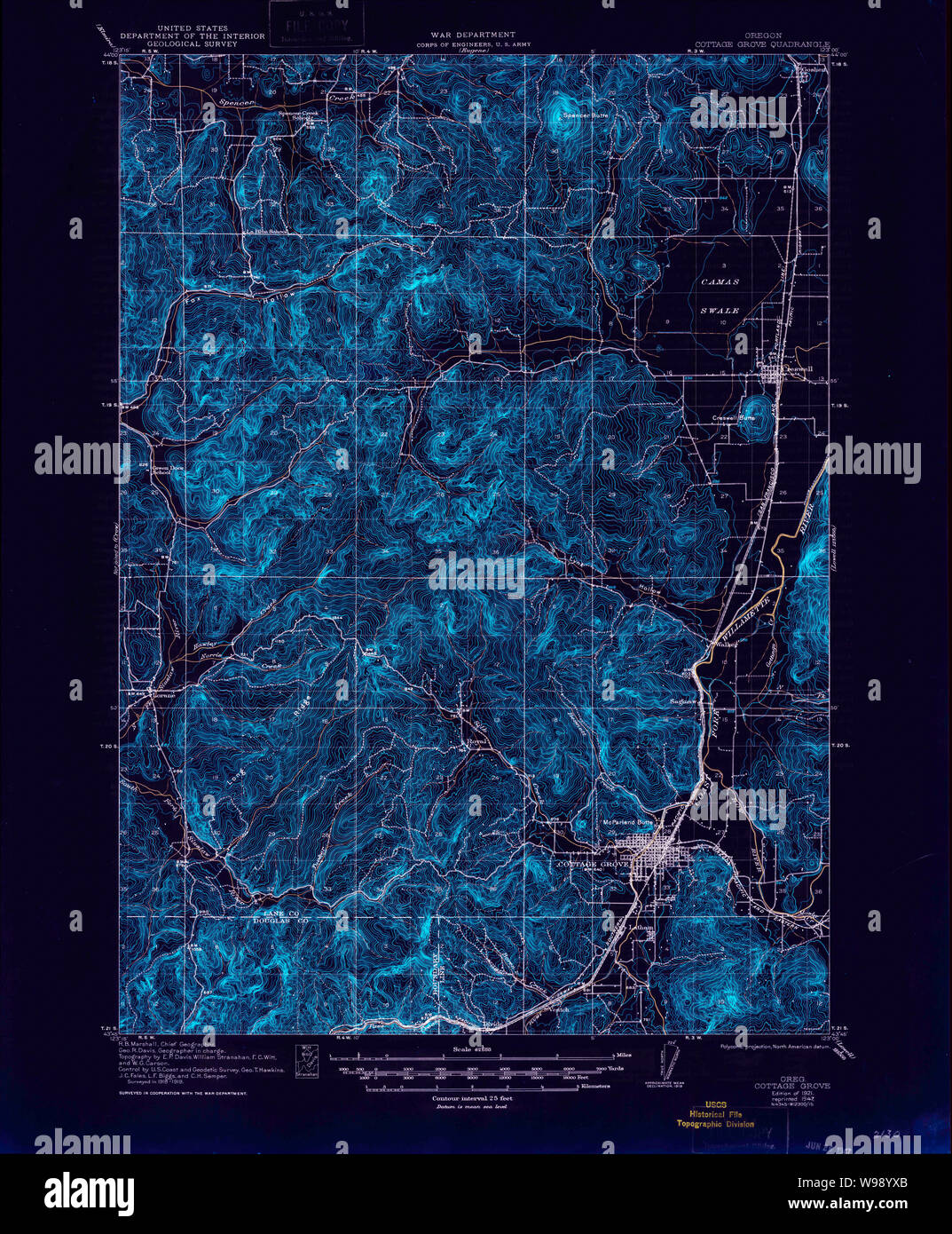 Map of cottage grove oregon hires stock photography and images Alamy