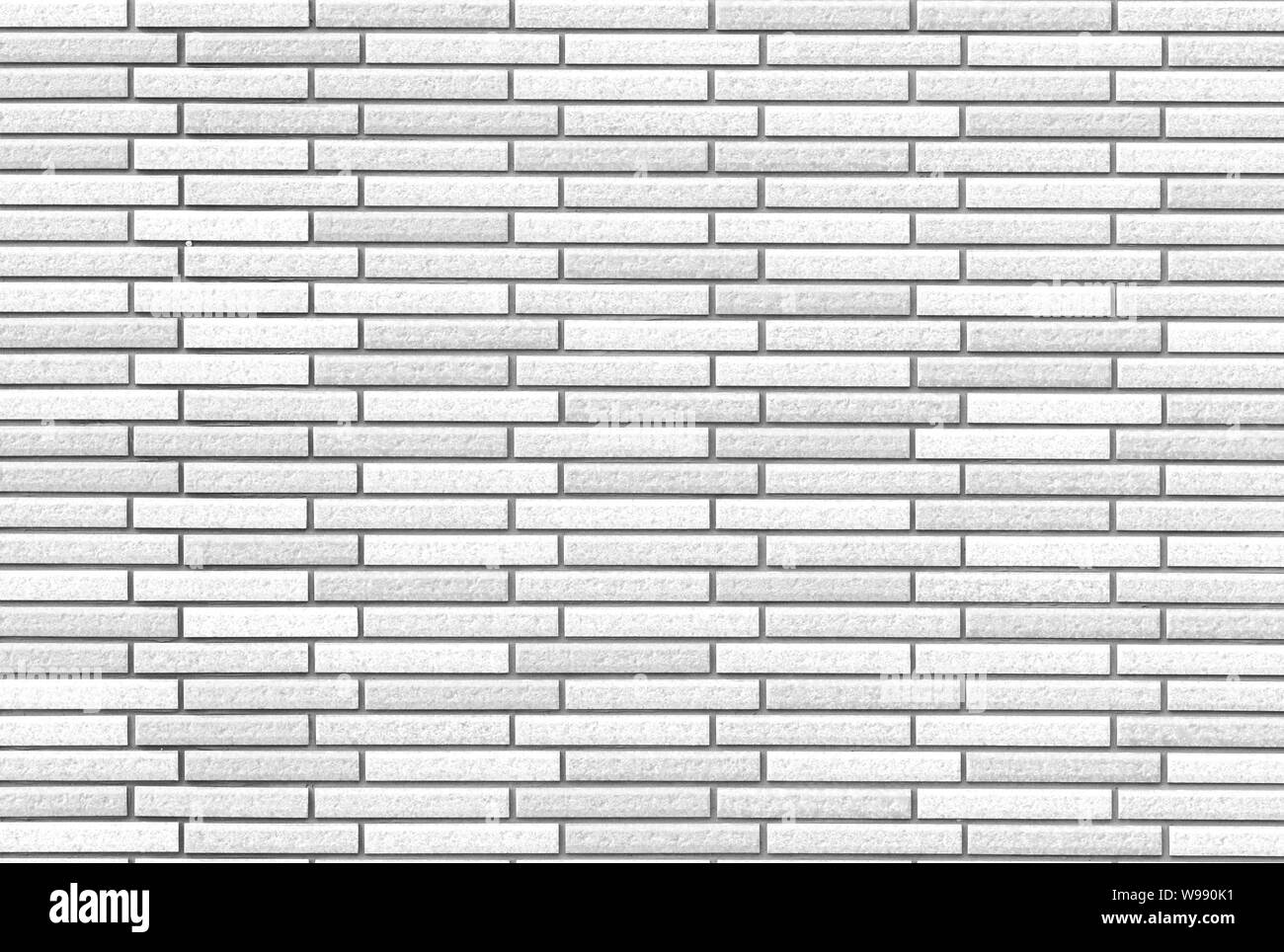White concrete brick wall pattern texture for background Stock Photo