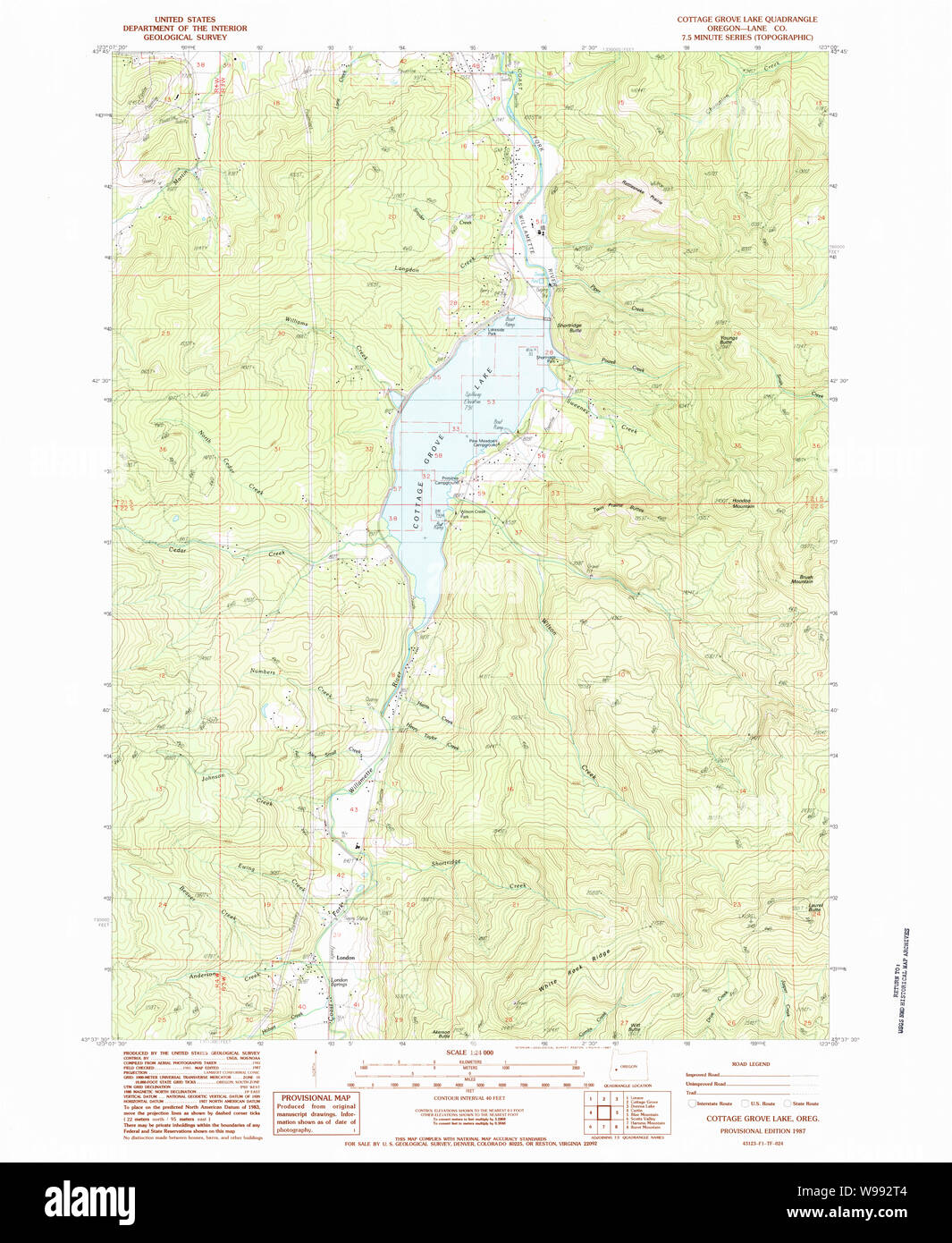 Cottage grove oregon map hires stock photography and images Alamy