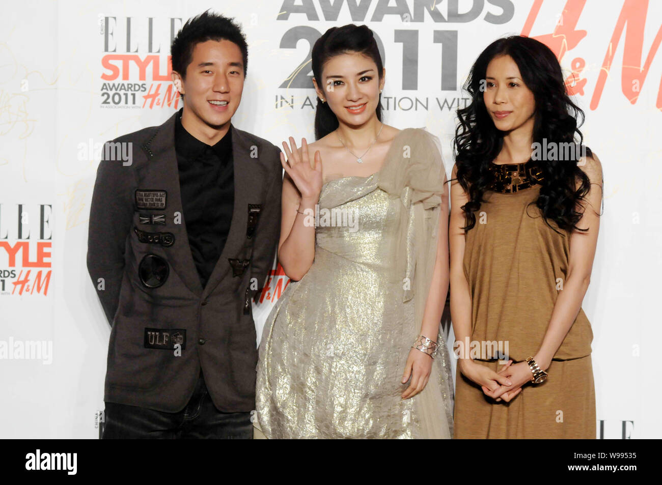 From left) Hong Kong singer and actor Jaycee Chan, the son of kungfu  superstar Jackie Chan, Chinese actress Huang Yi and Hong Kong singer and  actress Stock Photo - Alamy