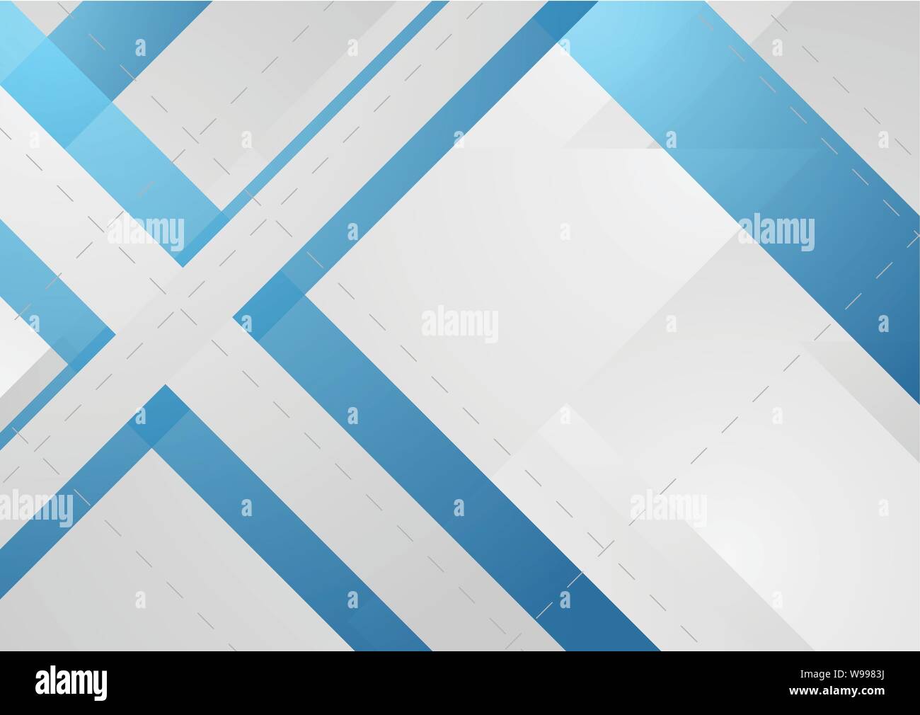 Blue and grey modern geometric abstract background. Vector tech design ...