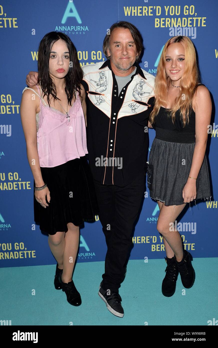 New York, NY, USA. 12th Aug, 2019. Lorelei Linklater, Richard Linklater