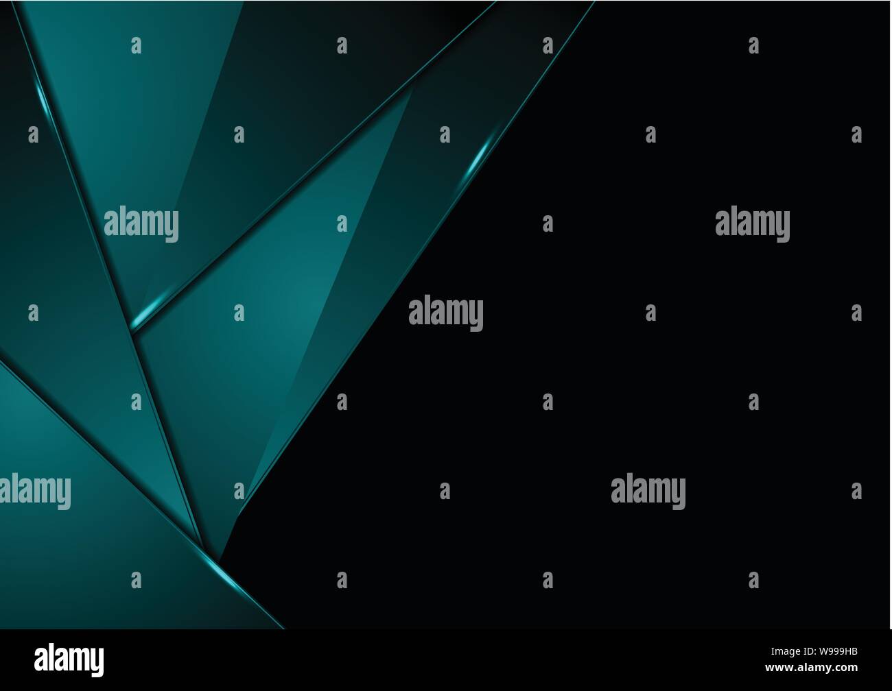 Dark turquoise abstract corporate material background. Vector graphic ...