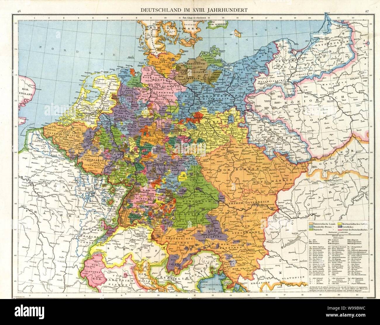 Deutschland im XVIII. Jahrhundert Stock Photo Alamy