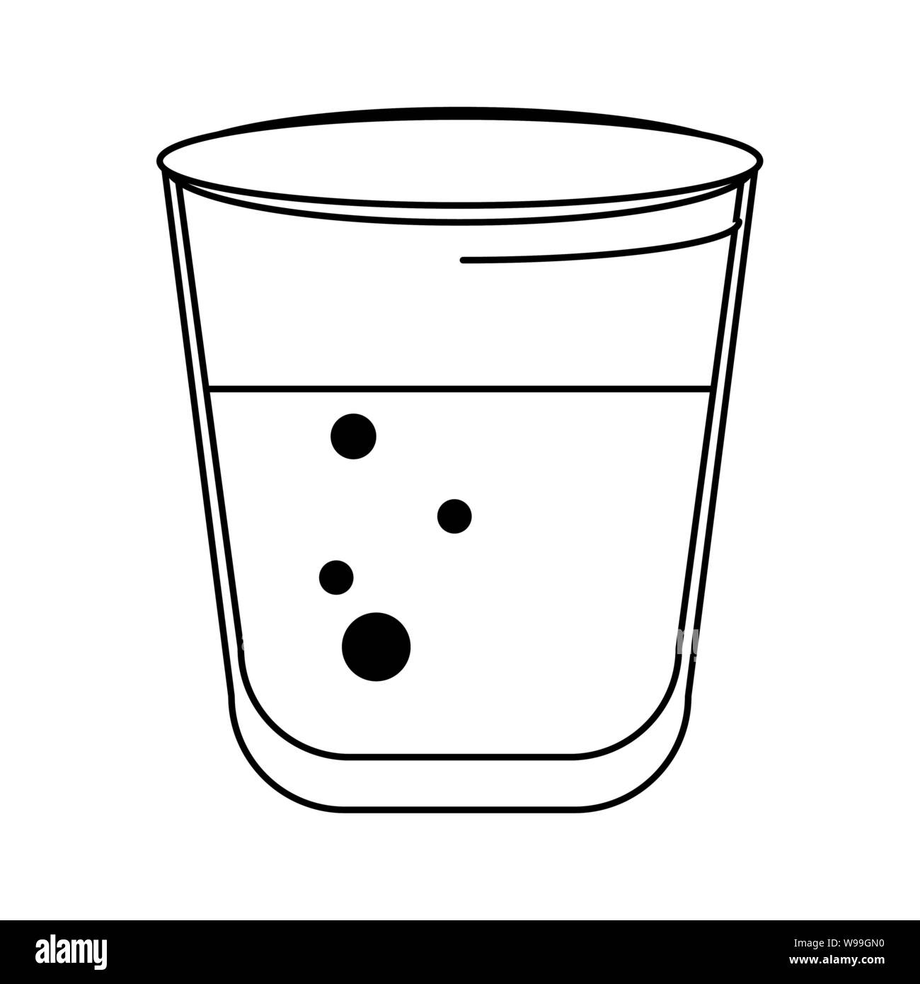 water liquid beverage drink cartoon in black and white Stock Vector Image \u0026  Art - Alamy, image size:1300x1390