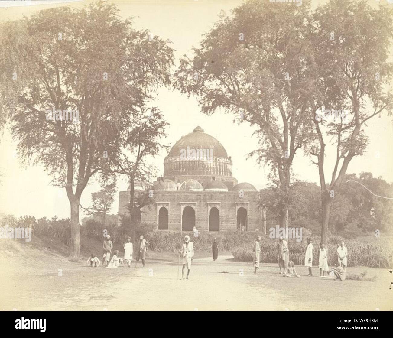 Dhera Khan's Tomb Ahmedabad (c. 1880). Stock Photo