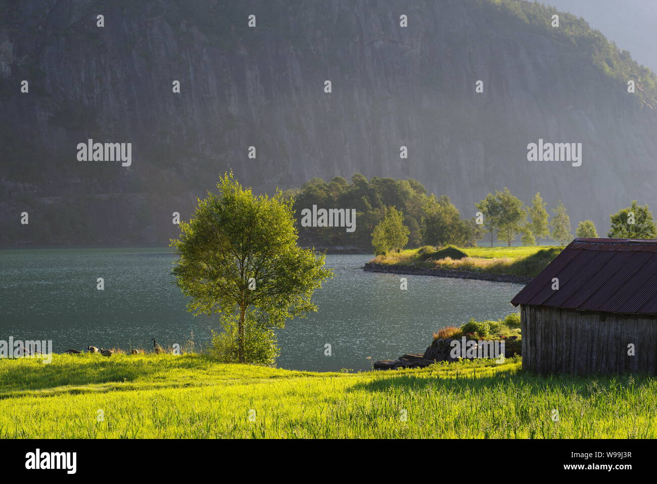 Oppstrynsvatnet, Stryn, Sogn og Fjordane, Norge, Norway Stock Photo - Alamy