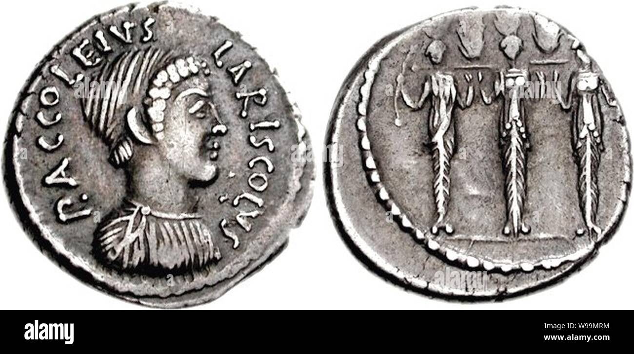 Diana Nemorensis denarius1. Stock Photo