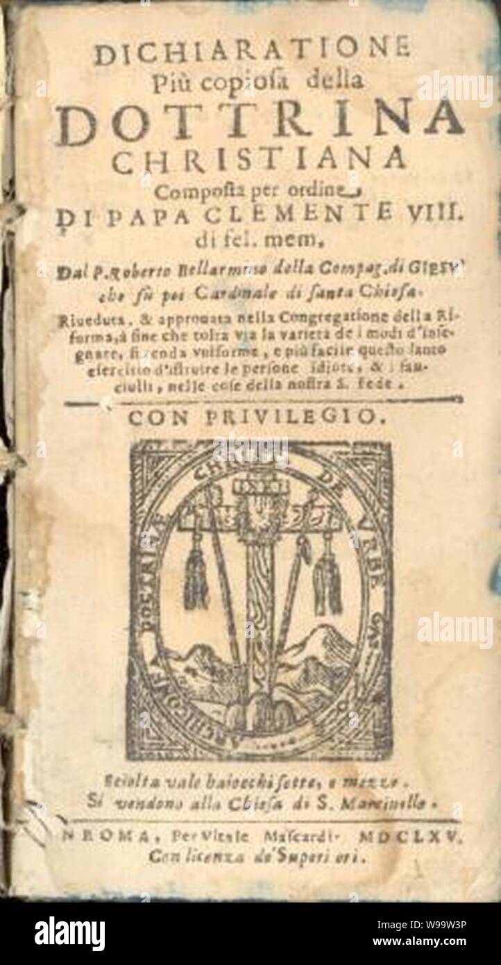 Dichiarazione più copiosa della Dottrina Cristiana Stock Photo Alamy