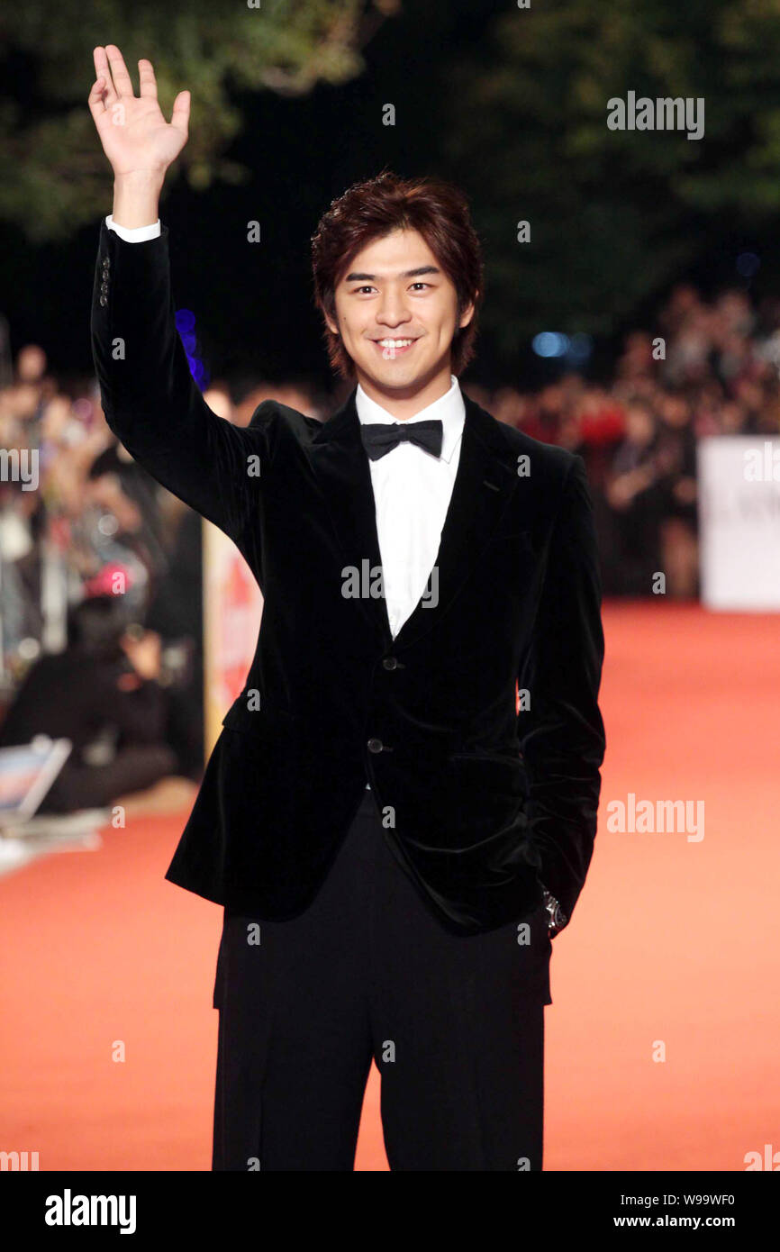 Taiwanese singer and actor Berlin Chen is pictured on the red carpet ...