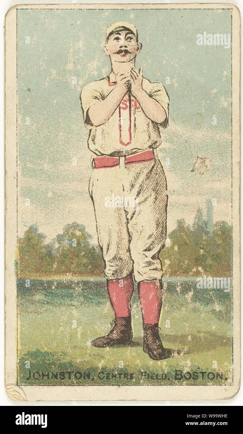 Dick Johnston, Boston Beaneaters, baseball card portrait Stock Photo
