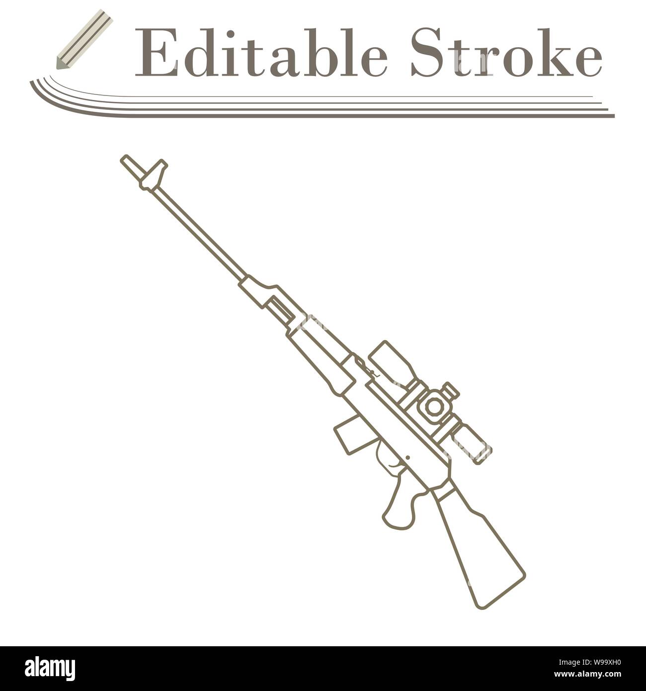 sniper gun coloring pages