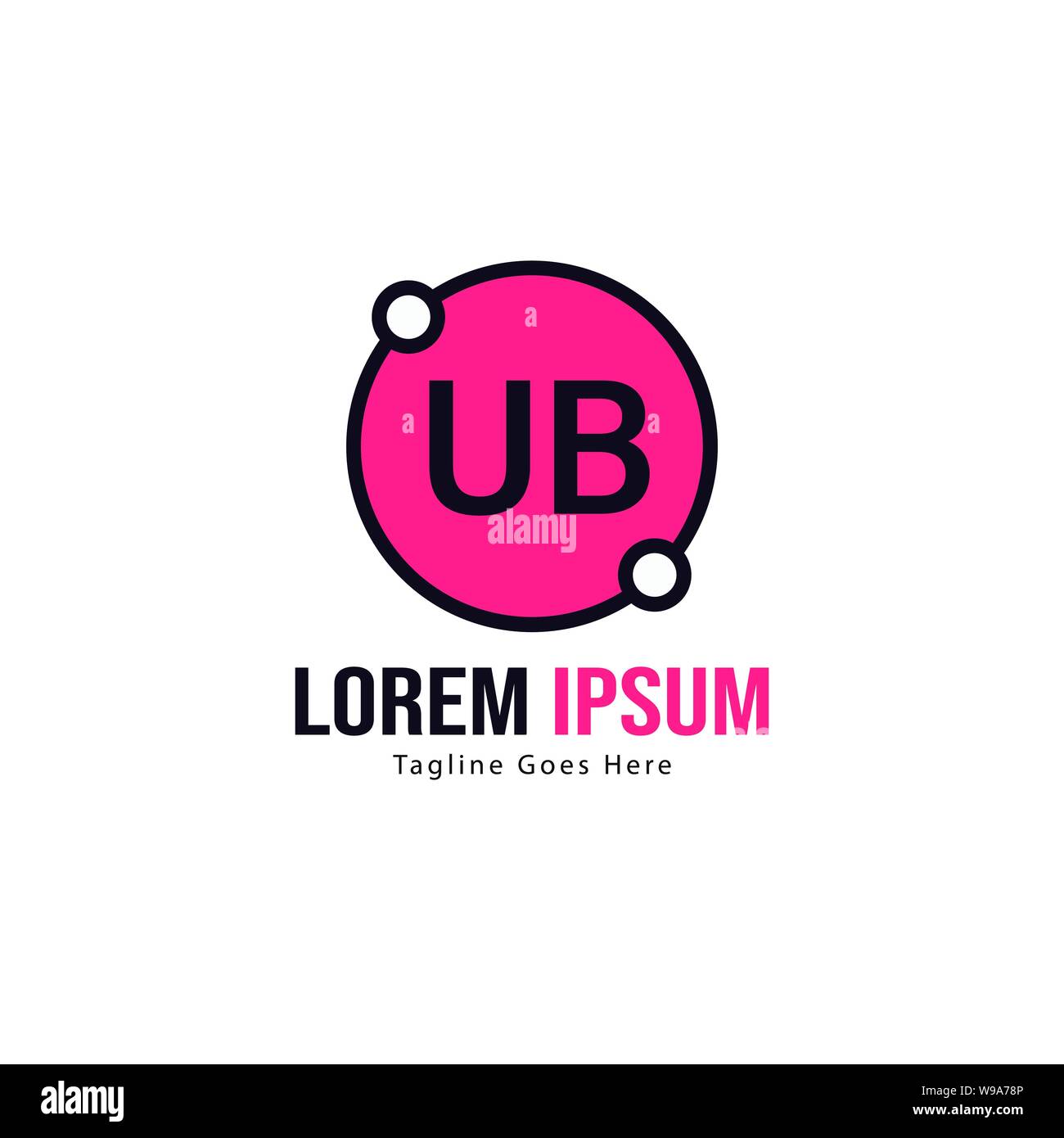 UB Letter Logo Design. Creative Modern UB Letters Icon Illustration ...