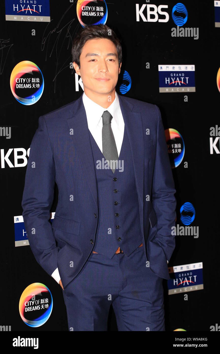 South Korean actor Daniel Henney is seen during a press conference for the TV drama, Runaway, in Macao, China, 24 August 2010. Stock Photo