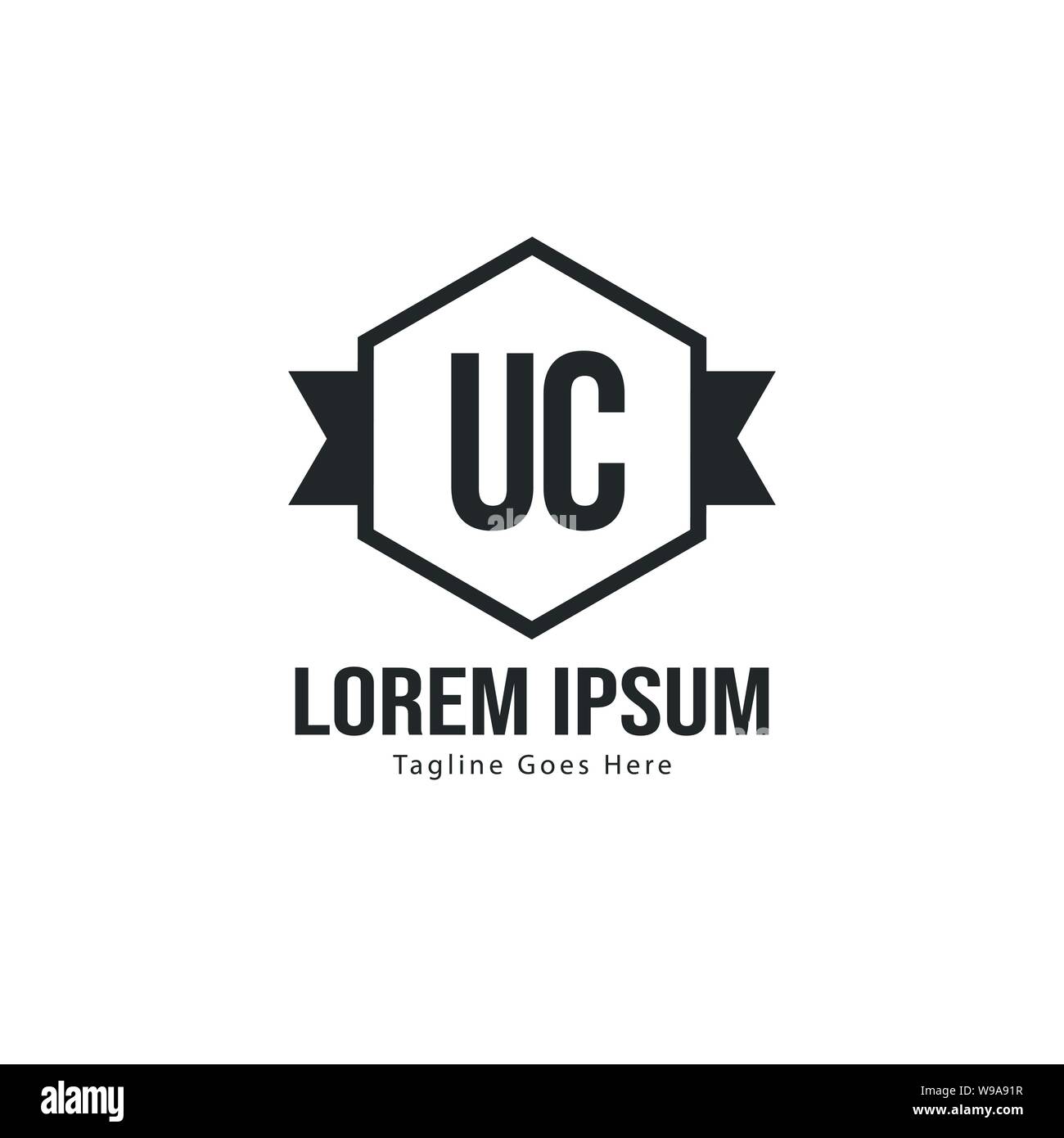 UC Letter Logo Design. Creative Modern UC Letters Icon Illustration ...