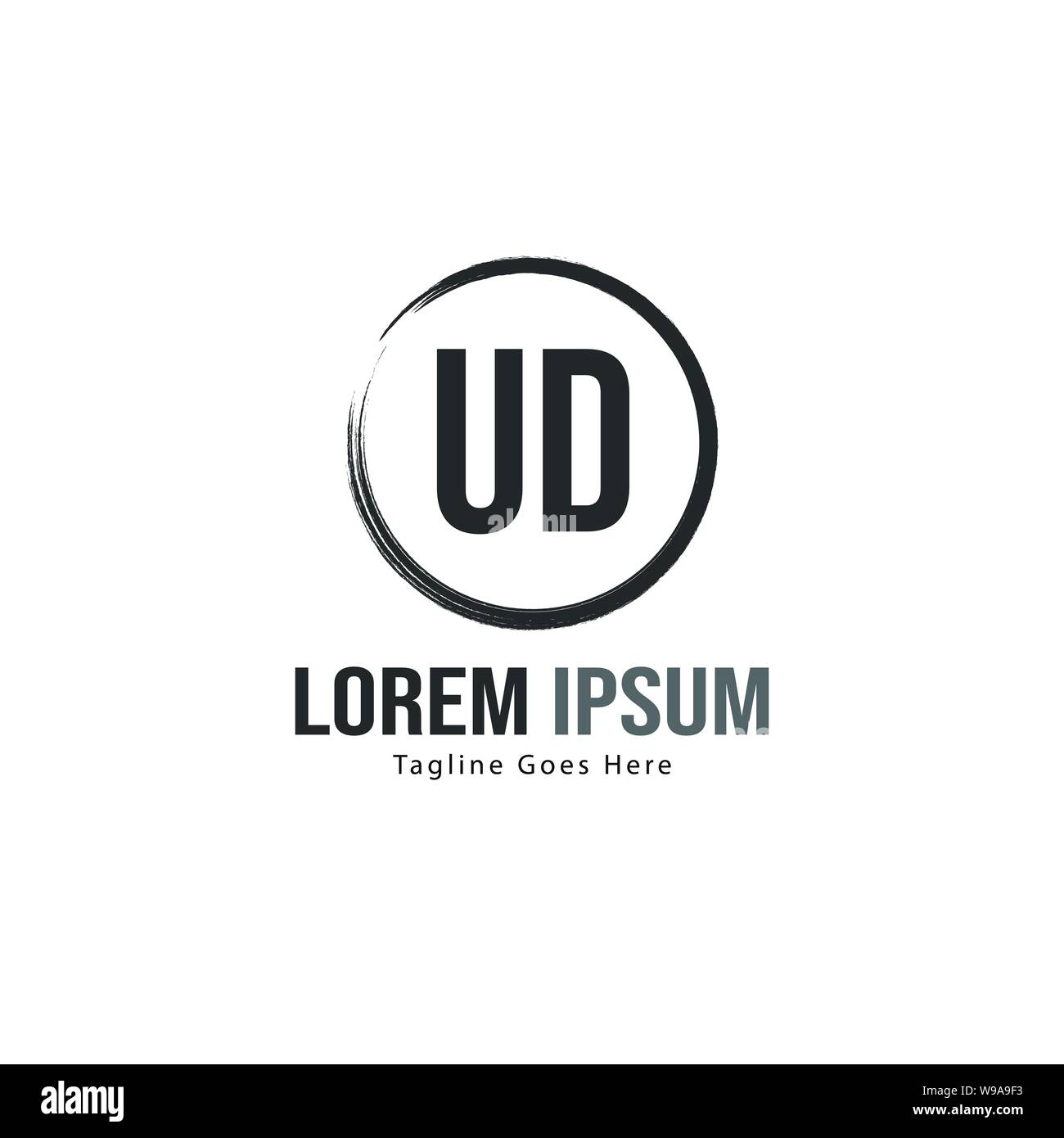 UD Letter Logo Design. Creative Modern UD Letters Icon Illustration ...