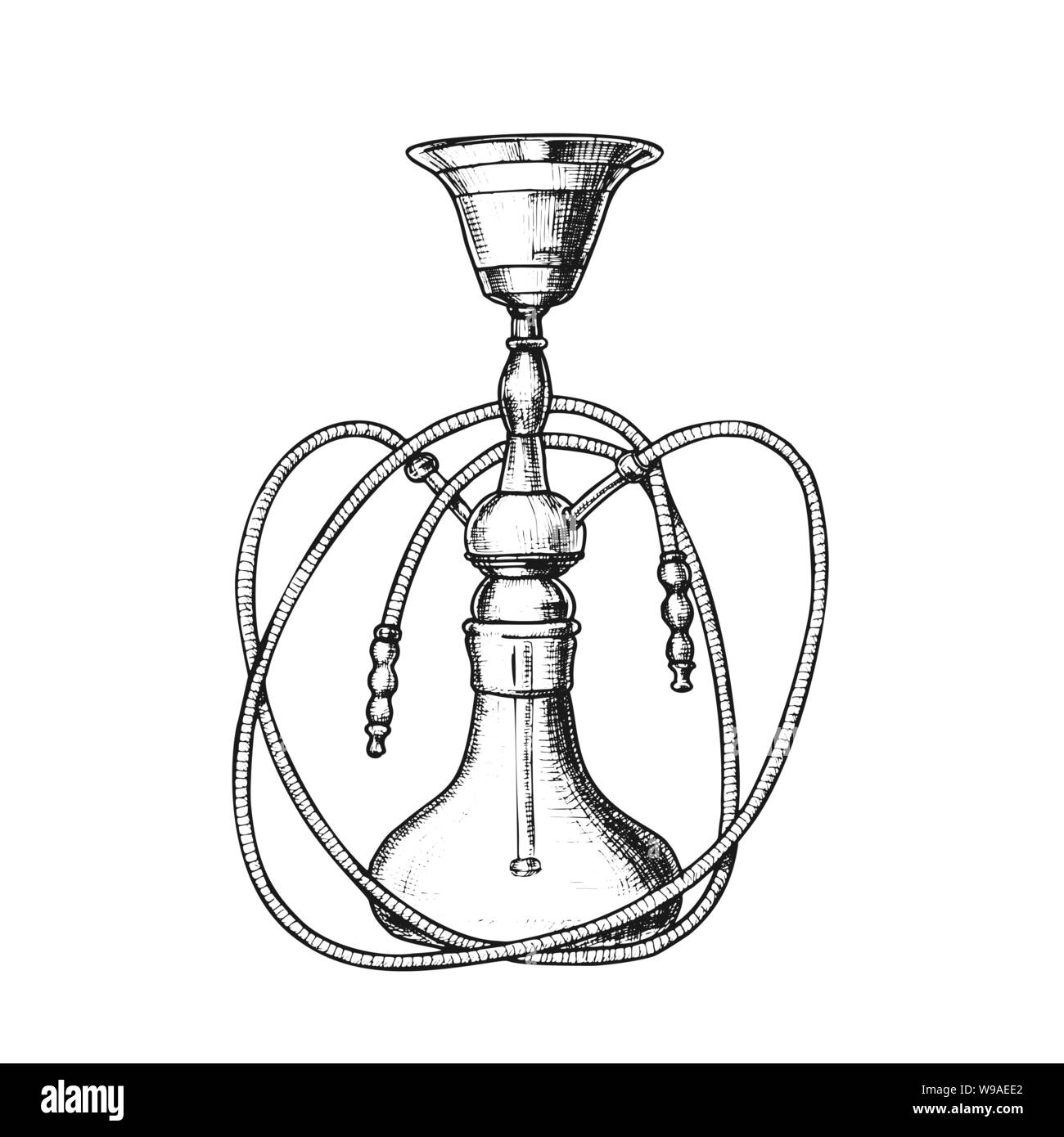 Hookah Lounge Bar Relax Equipment Retro Vector Stock Vector Image & Art Alamy