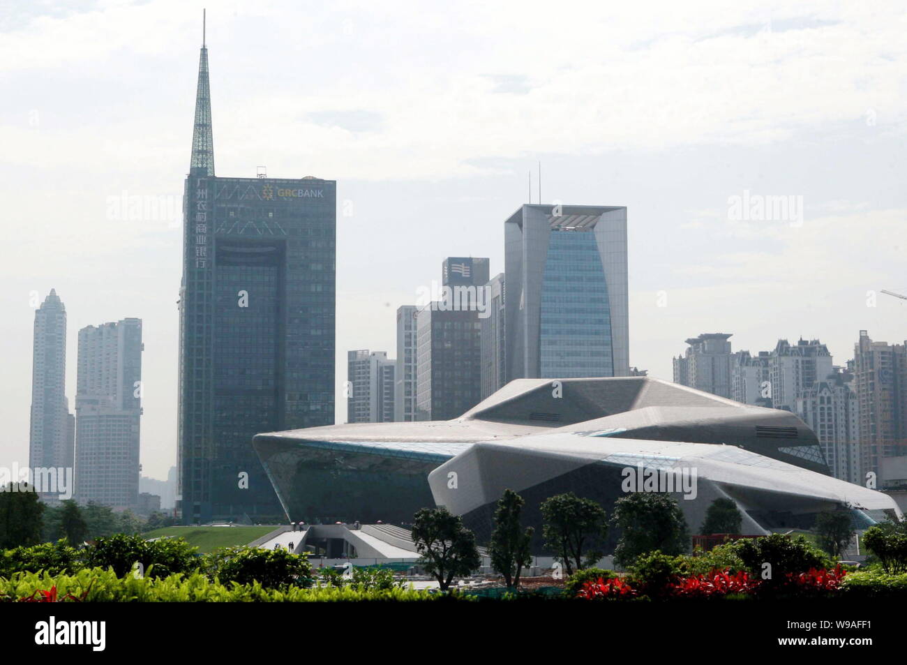 View of the Guangzhou Opera House in Guangzhou city, south Chinas Guangdong province, 23 May