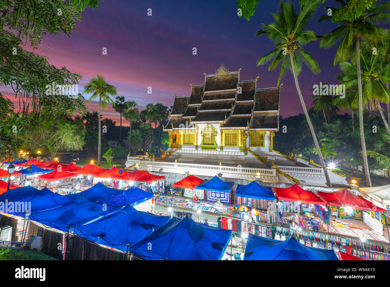 Market in street luang hi res stock photography and images Alamy