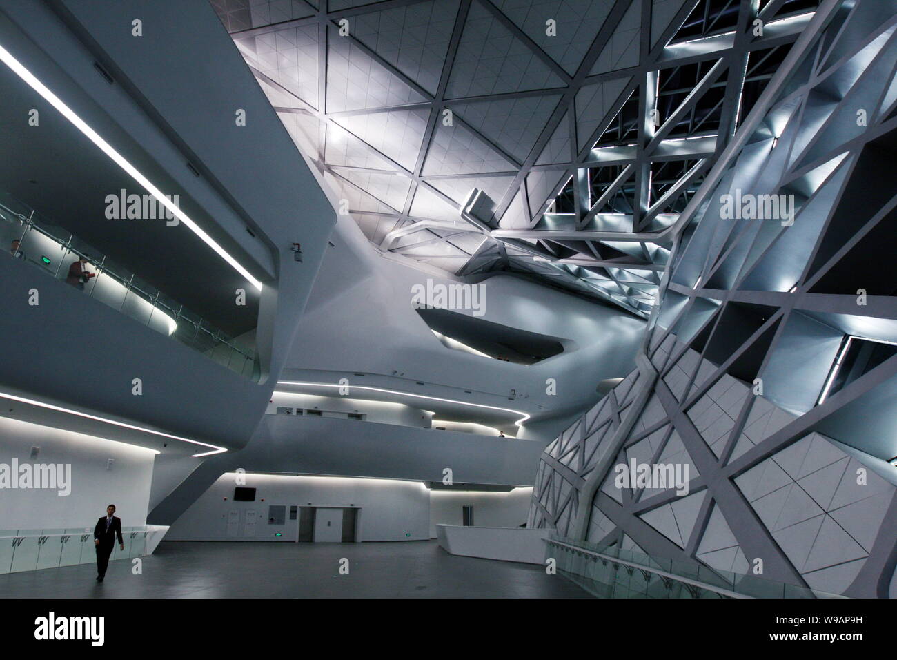 Interior of the Guangzhou Opera House in Guangzhou city, south Chinas Guangdong province, 8