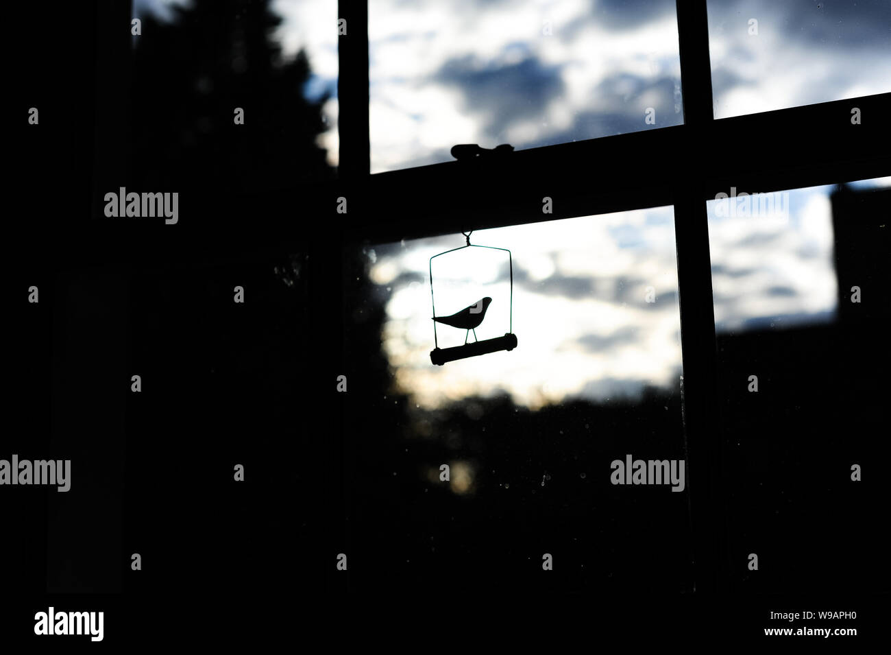 Window frame hanging ornament Stock Photo Alamy