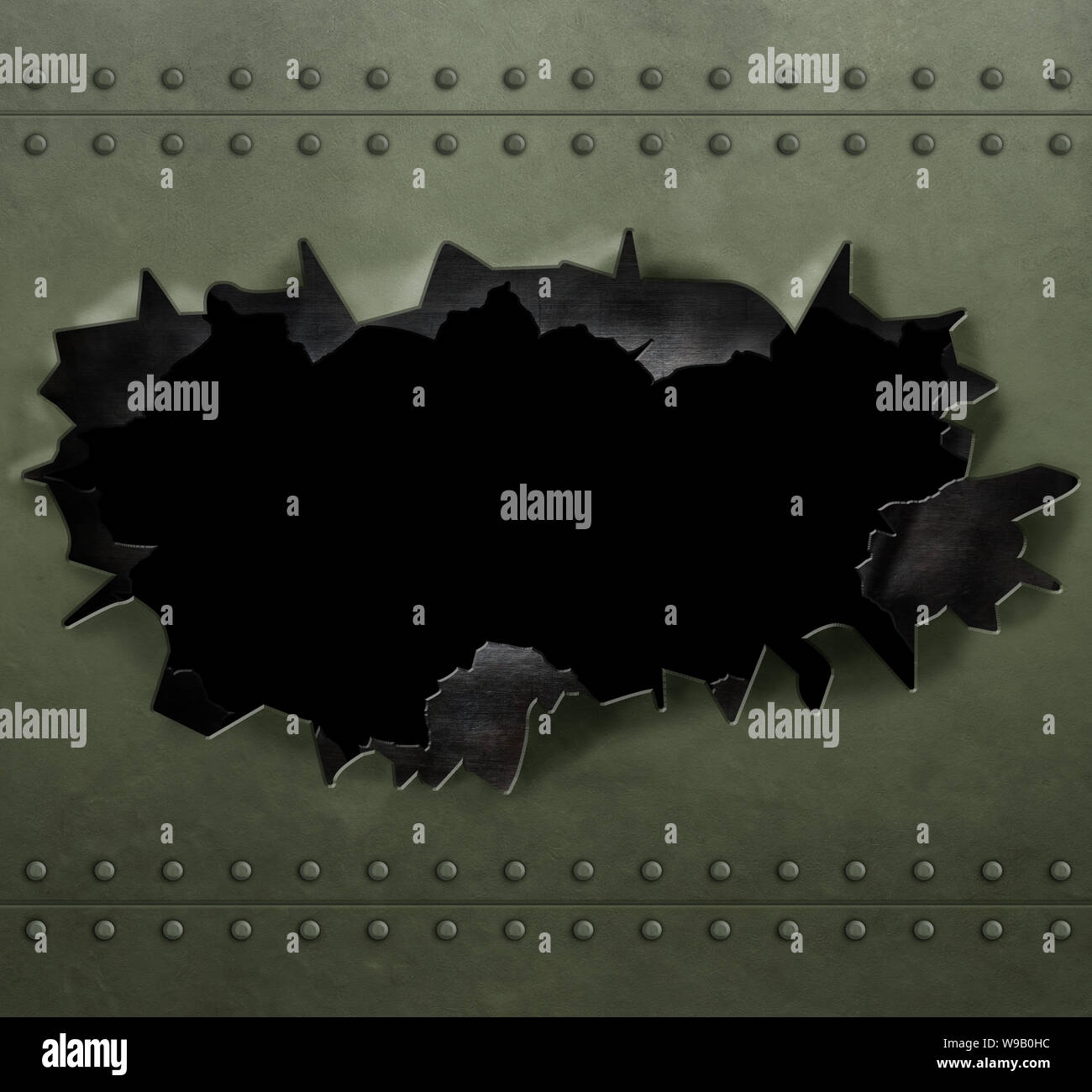 Metal armor background with rivets 3d illustration Stock Photo - Alamy