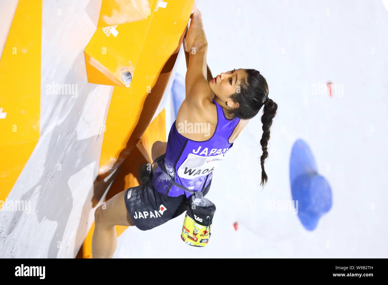 Tokyo, Japan. 13th Aug, 2019. Miho Nonaka (JPN) Sport Climbing IFSC