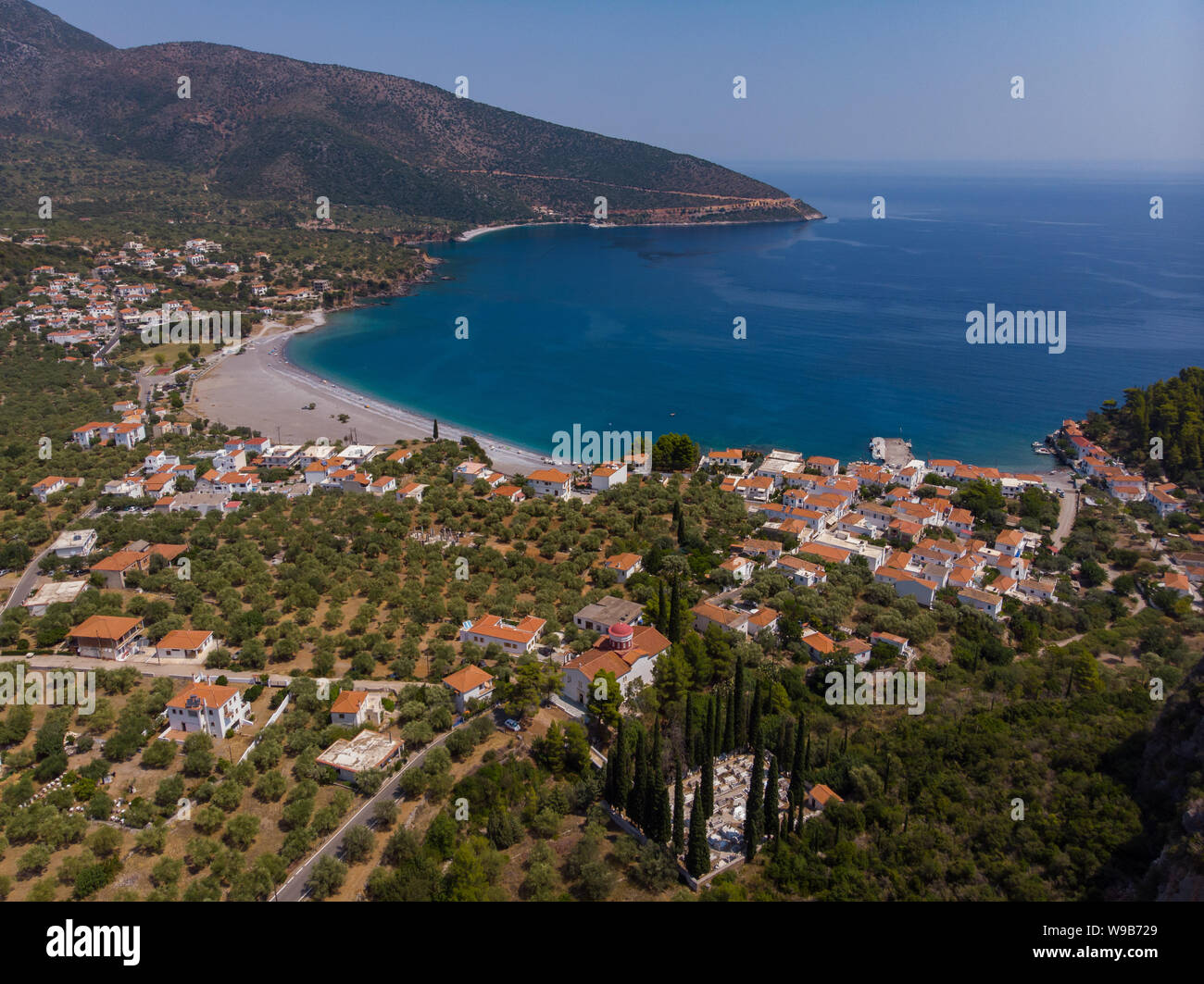 Kyparissi village at Lakonia region in Greece Stock Photo Alamy