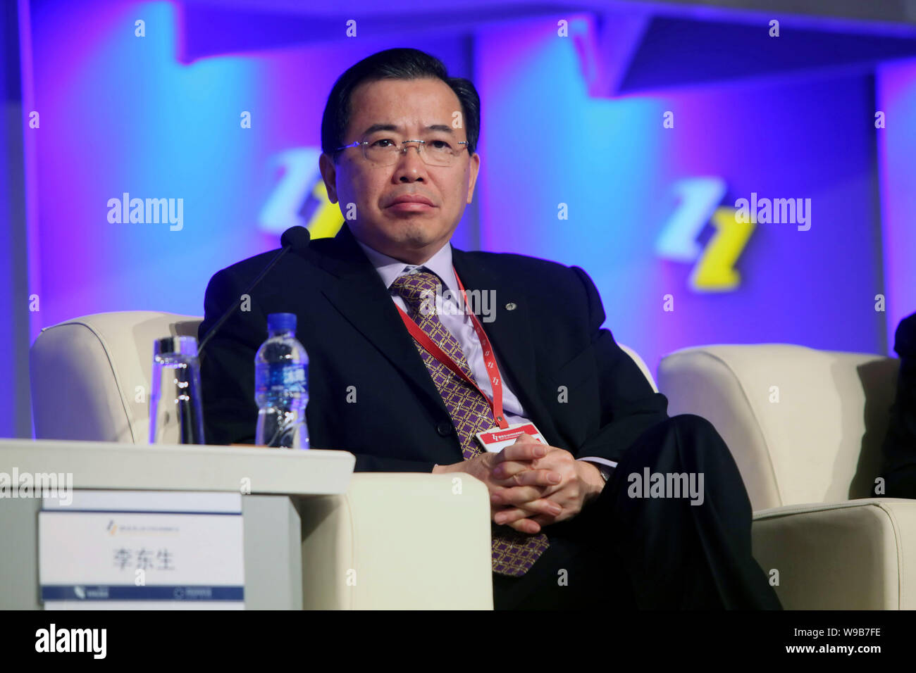Li Dongsheng, President of TCL Group, is seen at the 9th China Entrepreneur Summit 2010 in Beijing, China, December 5, 2010.   Themed by New Business, Stock Photo