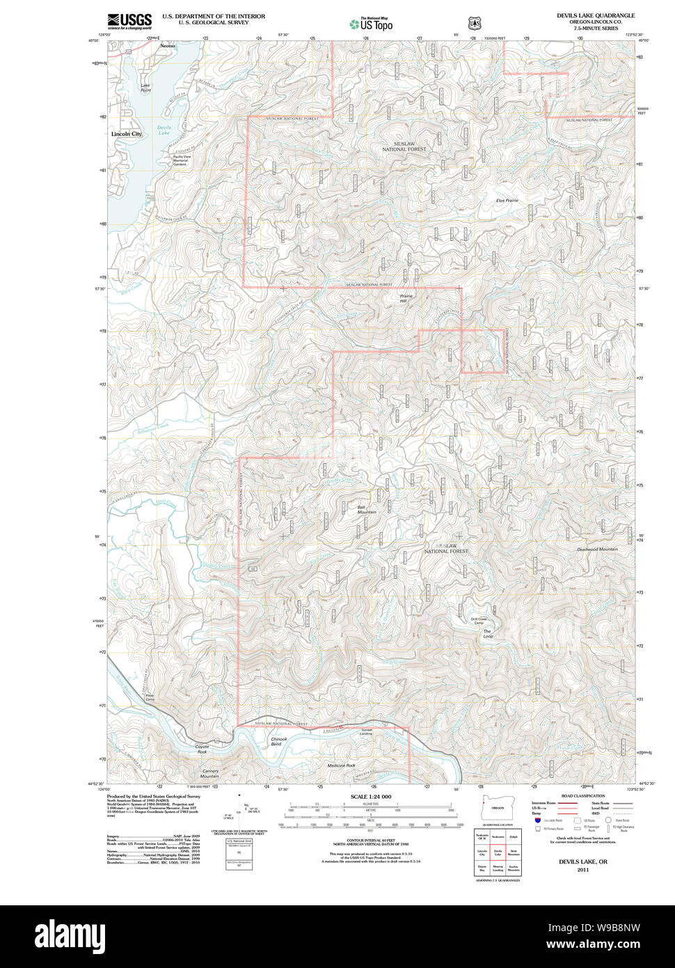 Map of devils lake hires stock photography and images Alamy