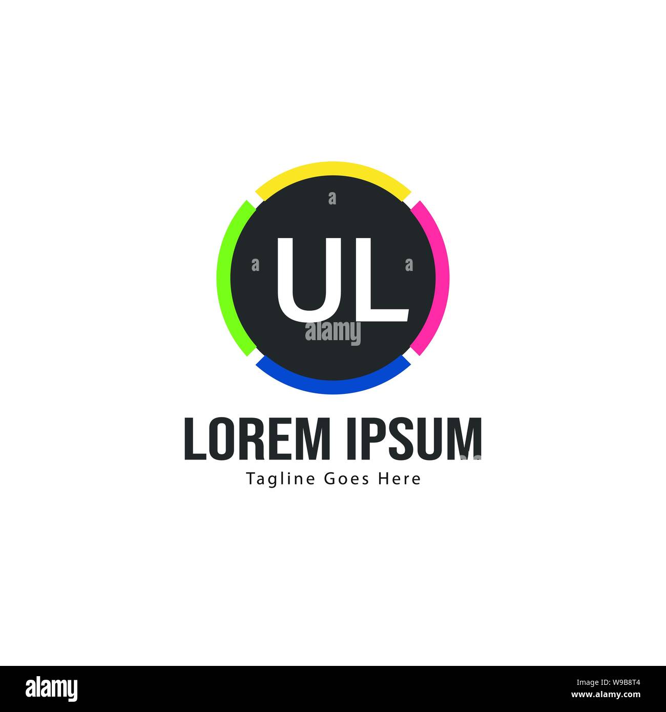 Ul letter logo hi-res stock photography and images - Alamy