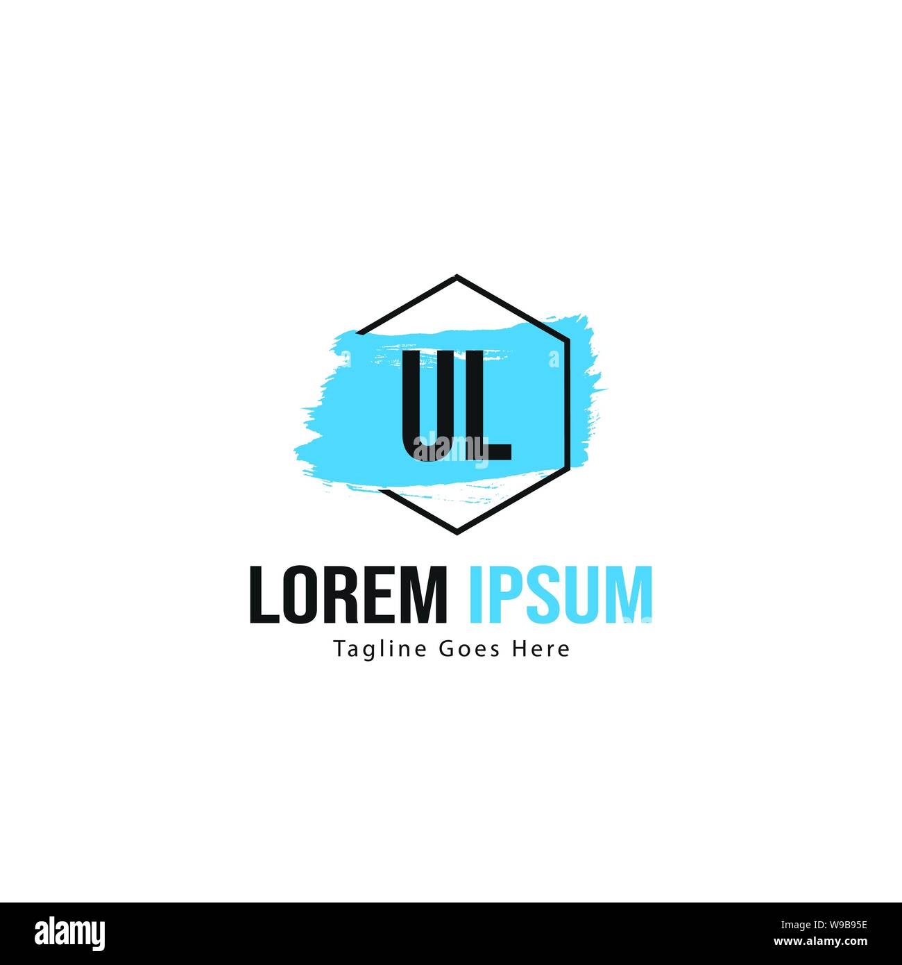 Ul letter logo hi-res stock photography and images - Alamy