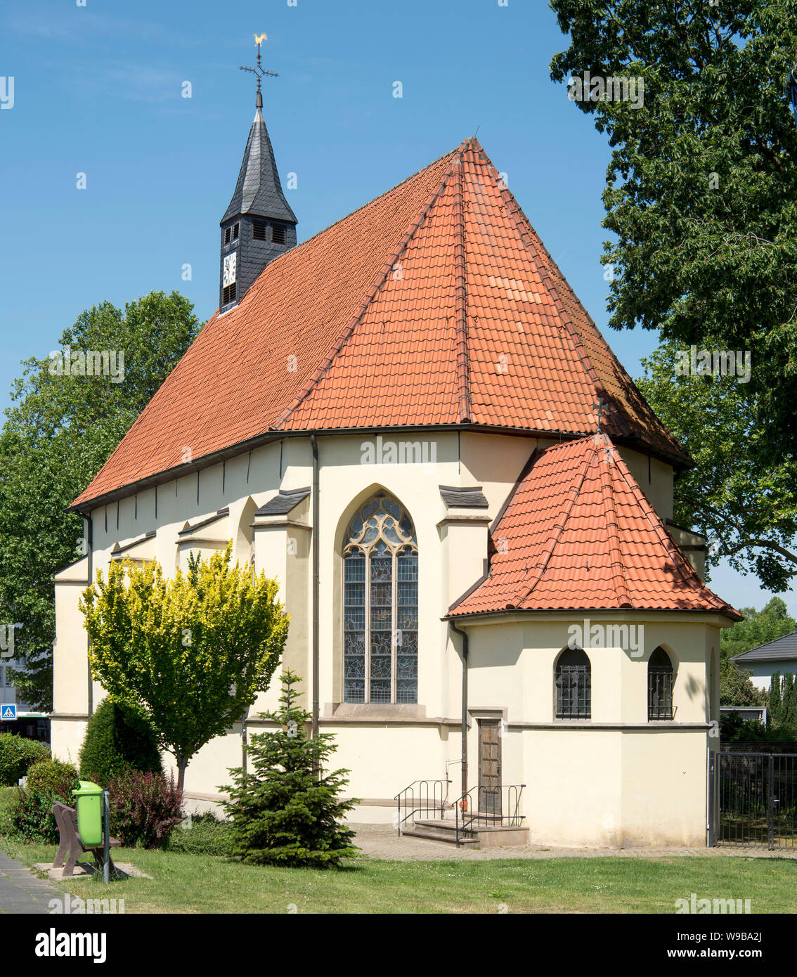 Deutschland, Ruhrgebiet, Kreis Recklinghausen, Datteln, Alte Pfarrkirche St. Maria Magdalena im Stadtteil Datteln-Horneburg Stock Photo