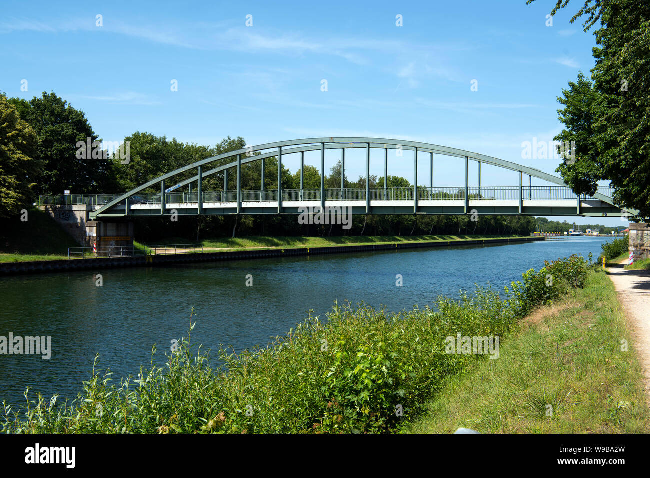Deutschland, Ruhrgebiet, Kreis Recklinghausen, Datteln, Wesel-Datteln-Kanal Stock Photo
