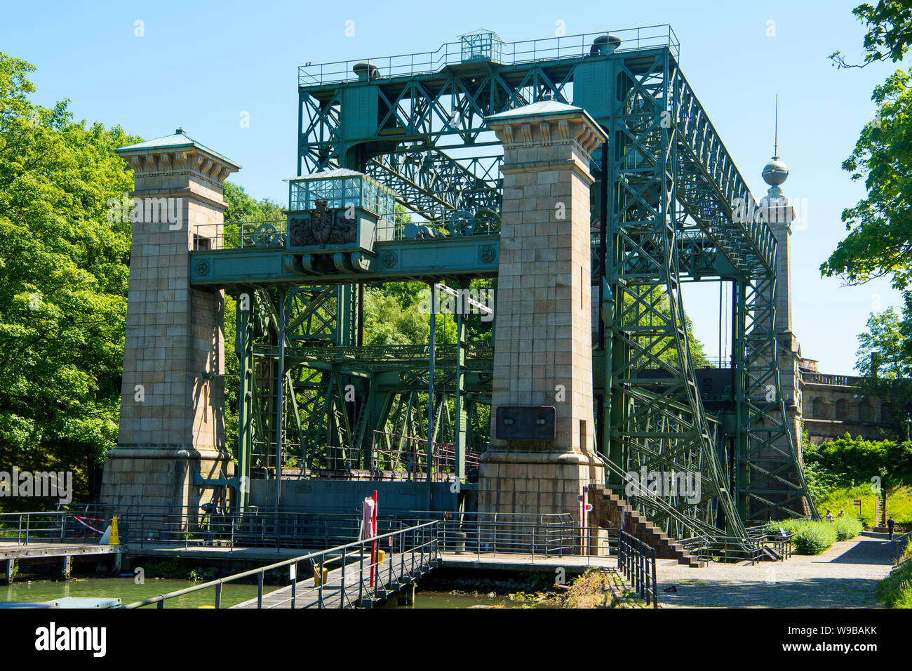 Deutschland, Ruhrgebiet, Kreis_Recklinghausen, Henrichenburg, Altes Schiffshebewerk (Ansicht von Westen) Stock Photo