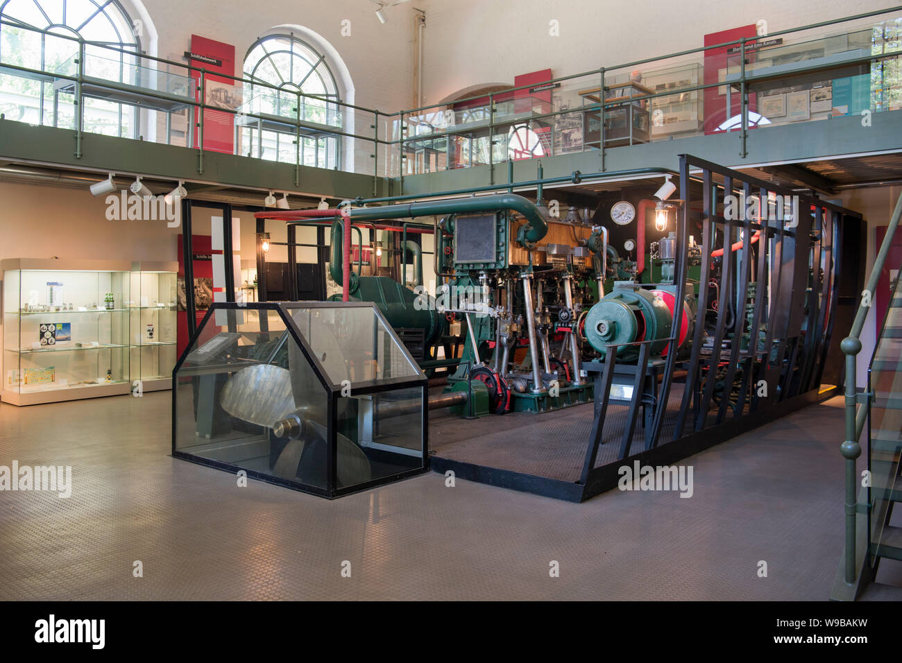 Deutschland, Ruhrgebiet, Kreis_Recklinghausen, Henrichenburg, Schleusenpark Waltrop, Museum im Maschinenhaus Stock Photo