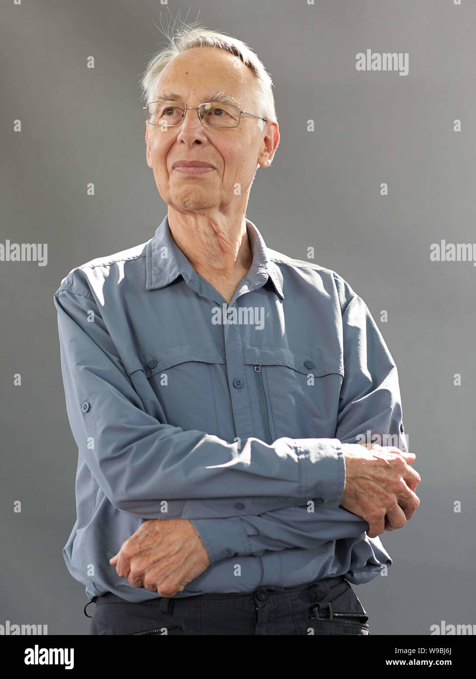 Edinburgh, Scotland, United Kingdom, 13 August 2019. Edinburgh International Book Festival. Photo call: Michael Anderson.  Credit Andrew Eaton/Alamy Stock Photo