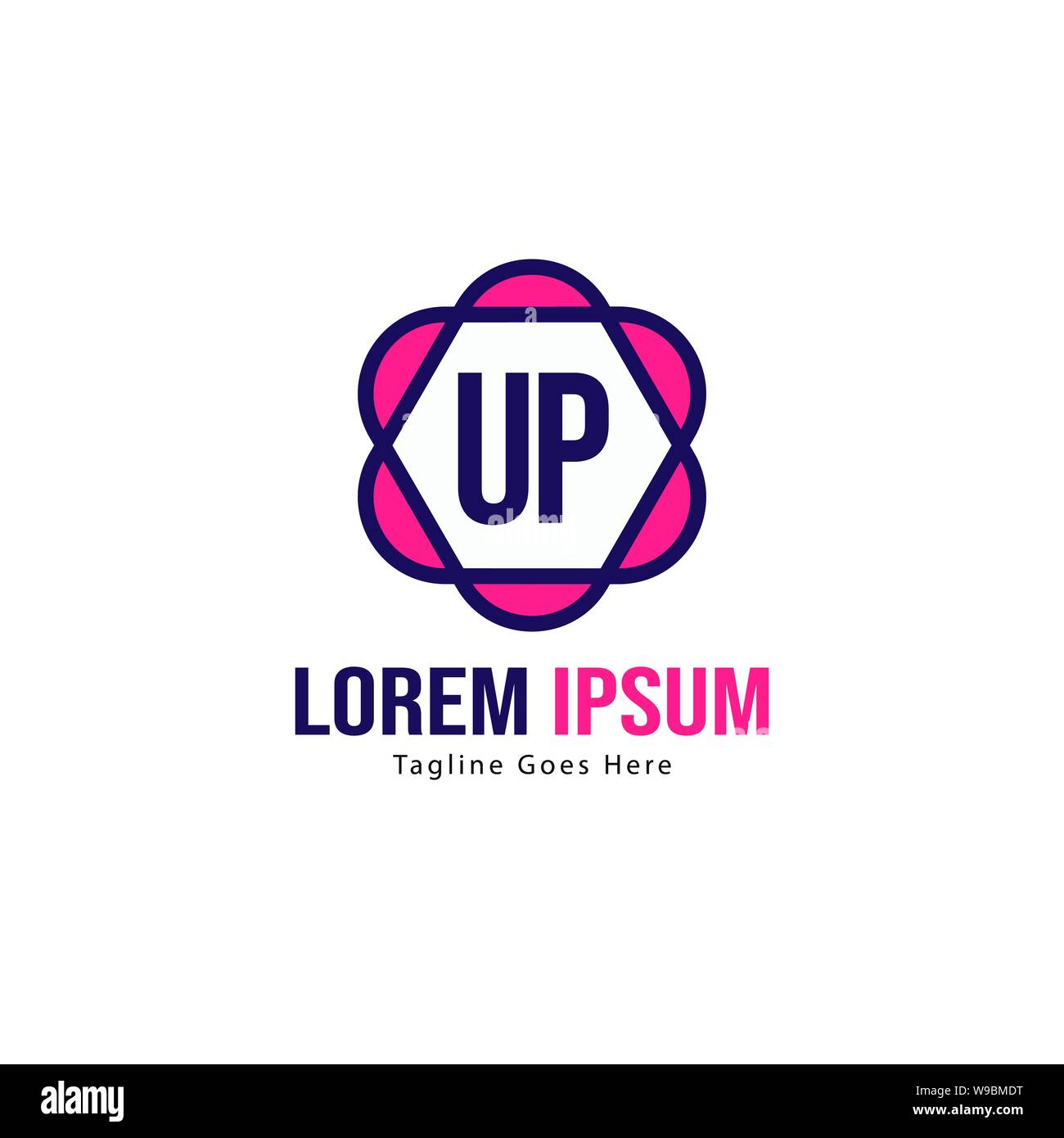 UP Letter Logo Design. Creative Modern UP Letters Icon Illustration ...