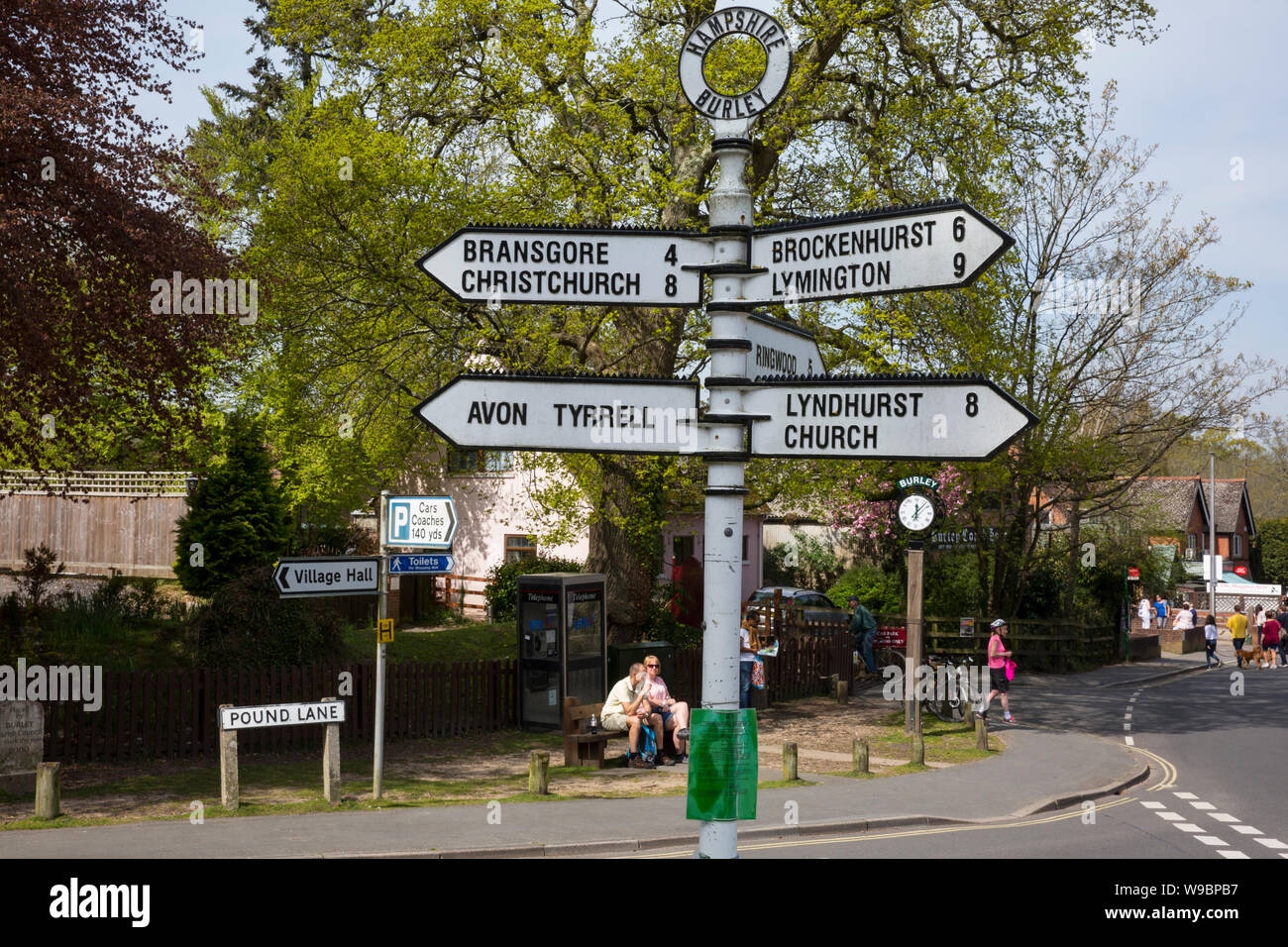 Burley village, situated within the New Forest, famous for its history