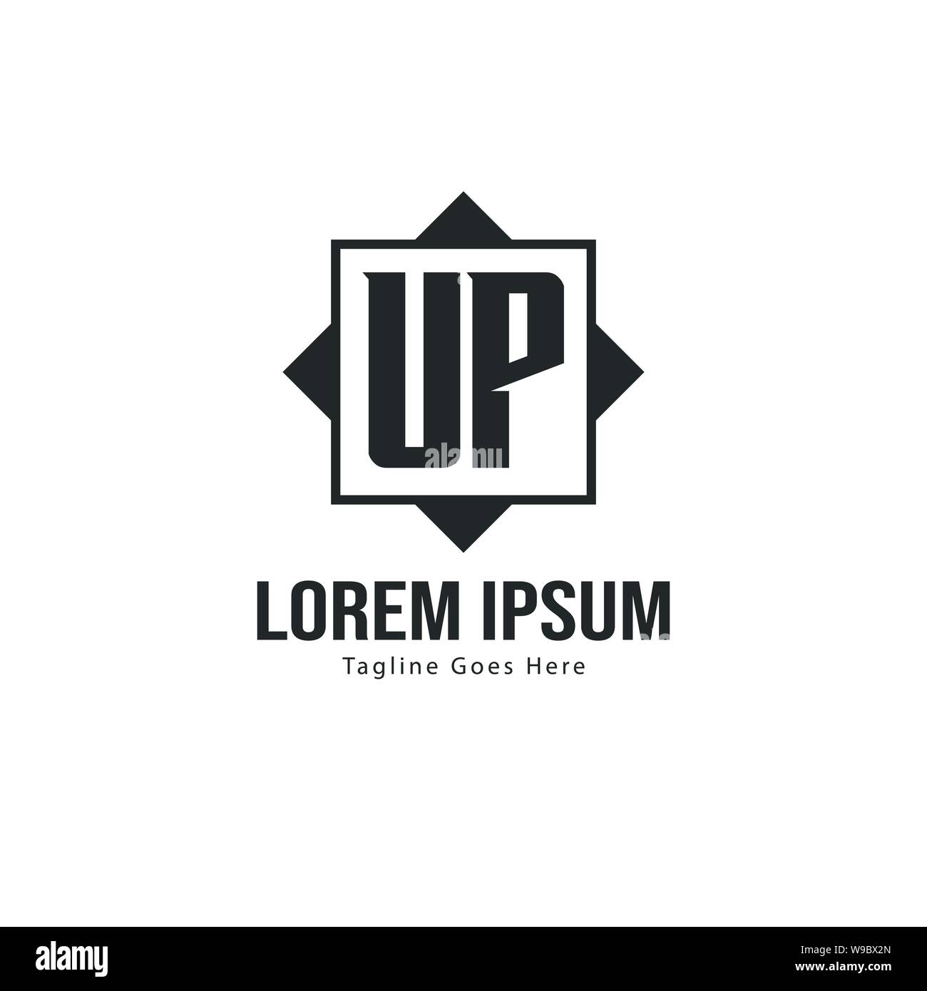 UP Letter Logo Design. Creative Modern UP Letters Icon Illustration ...