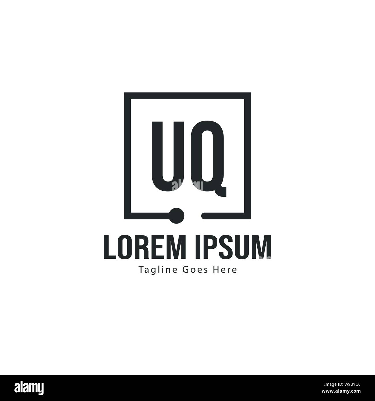 UQ Letter Logo Design. Creative Modern UQ Letters Icon Illustration ...