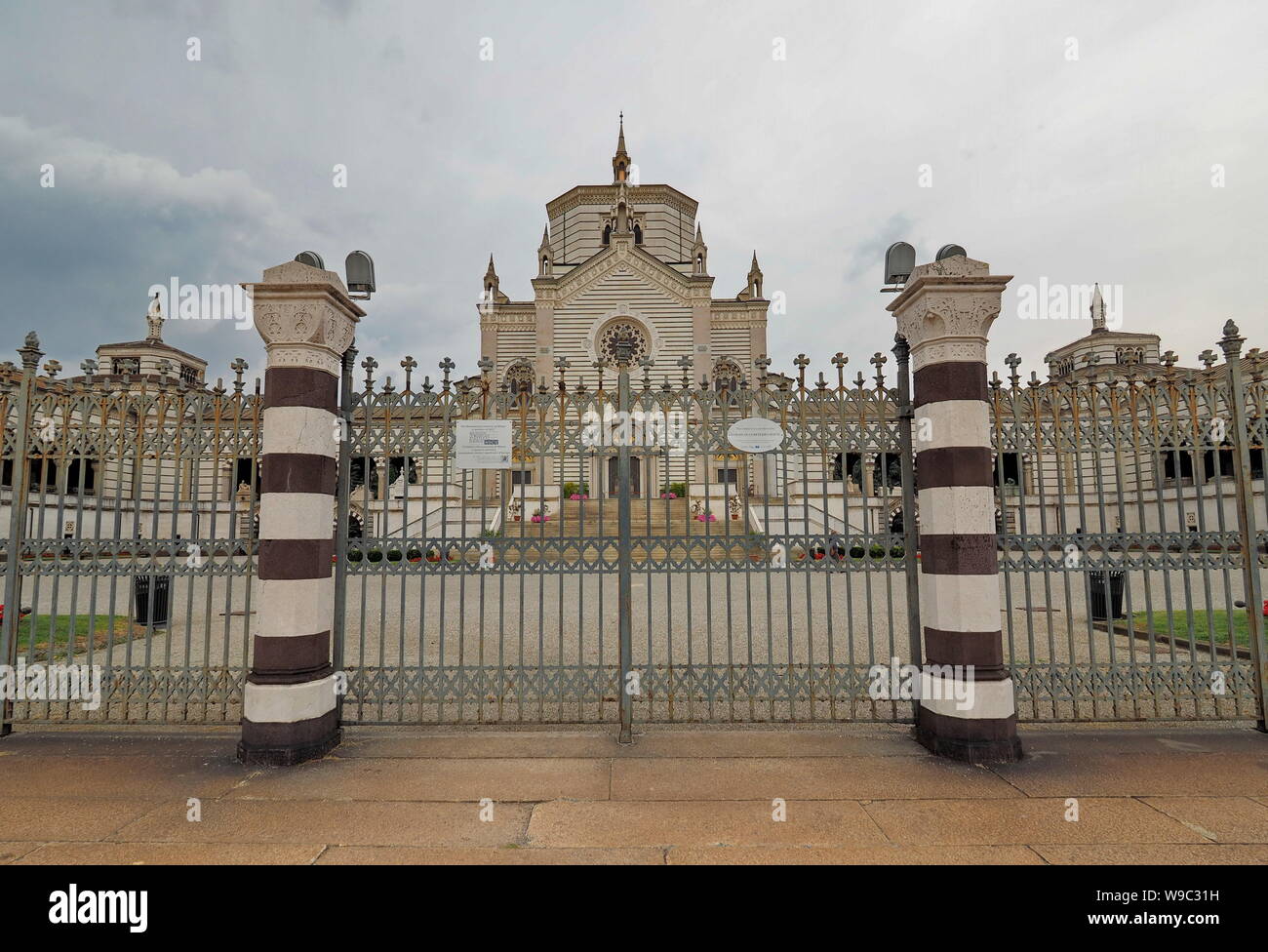 Chimitery 'Monumentale' of Milan exterieur, Milan, Italy Stock Photo