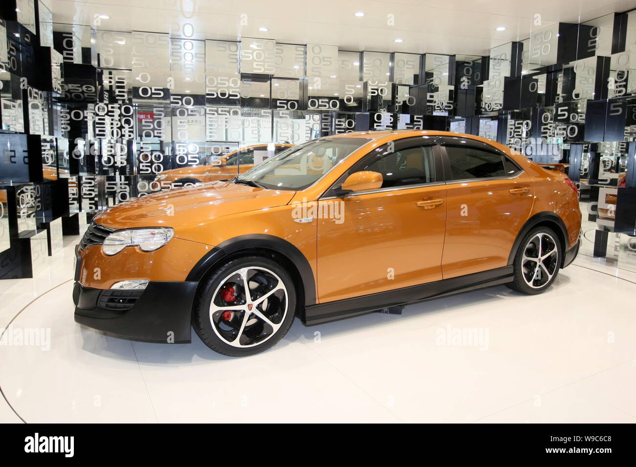 A SAIC (Shanghai Automotive Industry Corporation (Group)) Roewe 550 RS is  seen on display at the 13th Shanghai International Automobile Industry Exhib  Stock Photo - Alamy