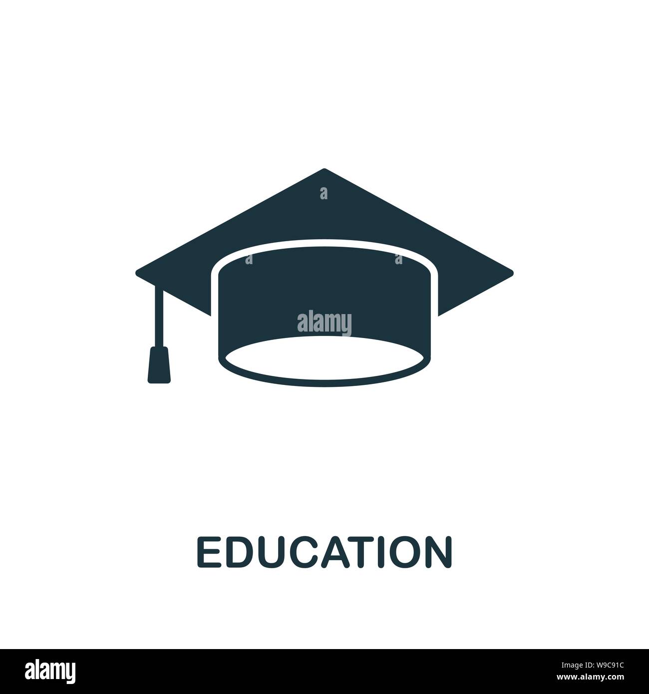 Education vector icon symbol. Creative sign from icons collection ...