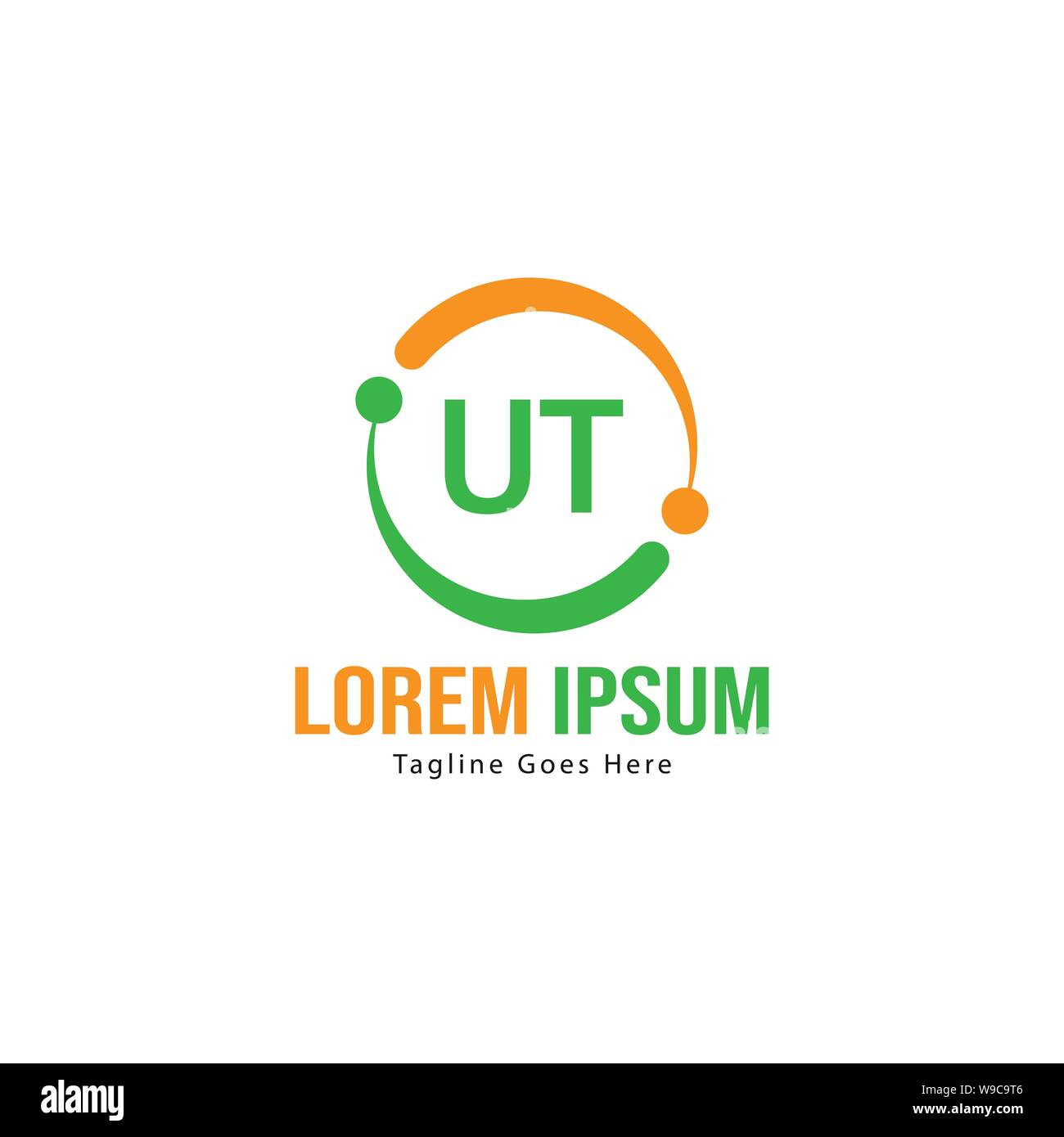 UT Letter Logo Design. Creative Modern UT Letters Icon Illustration ...