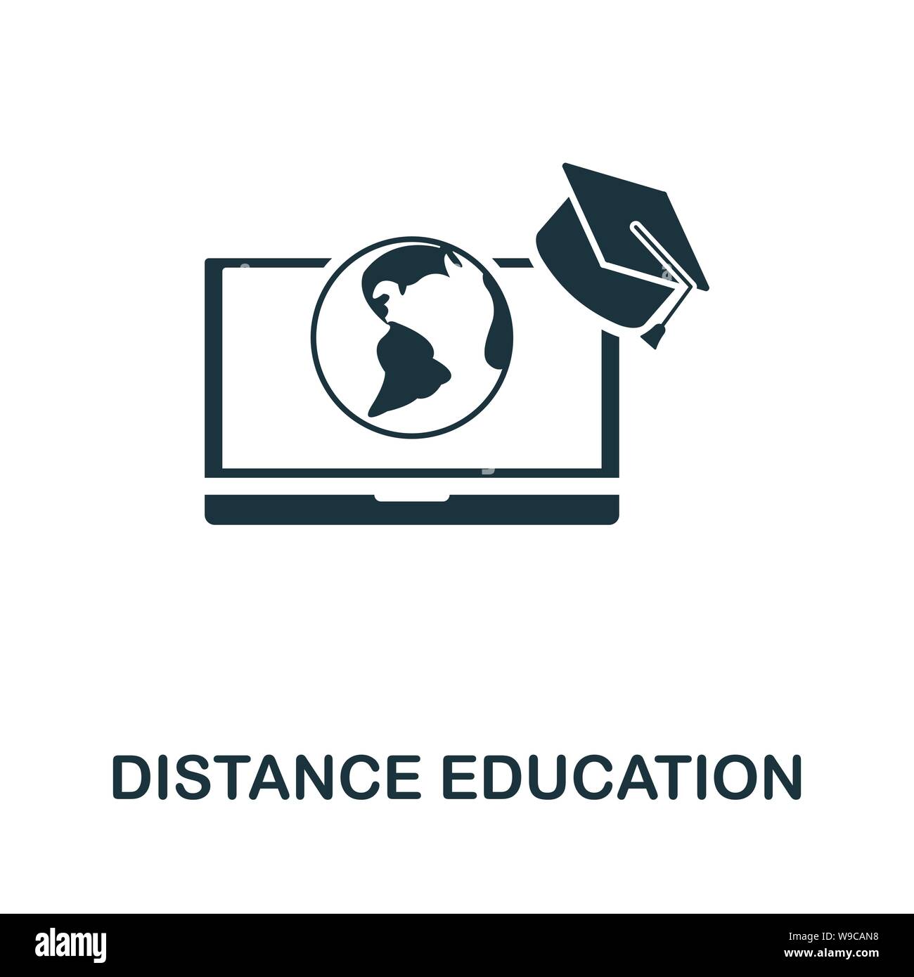 Distance Education vector icon symbol. Creative sign from education icons  collection. Filled flat Distance Education icon for computer and mobile  Stock Vector Image & Art - Alamy