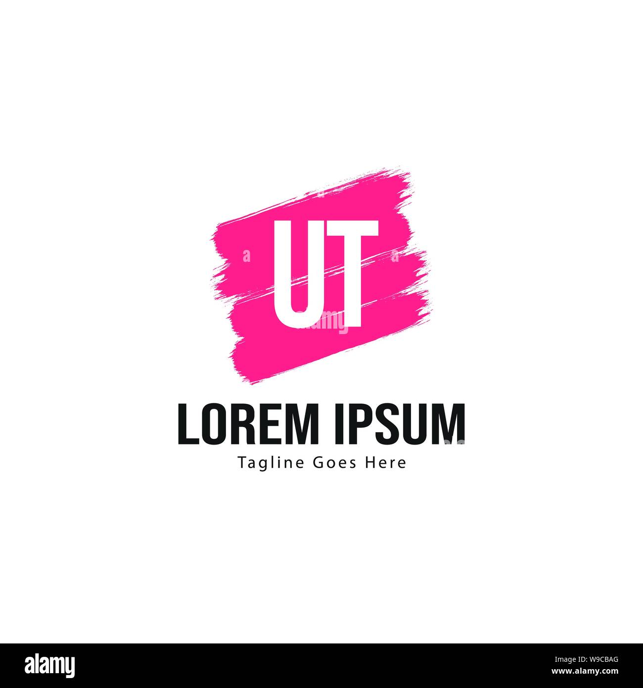 UT Letter Logo Design. Creative Modern UT Letters Icon Illustration ...