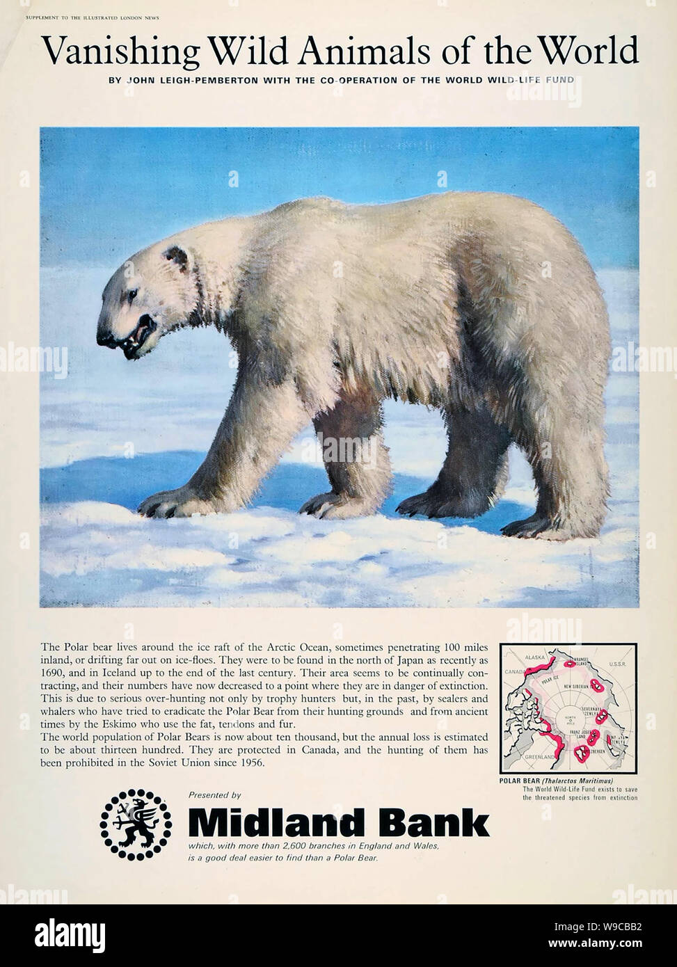 MIDLAND BANK  advert 1966 Stock Photo